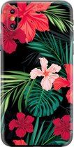 My Style Telefoonsticker PhoneSkin For Apple iPhone X Red Caribbean Flower