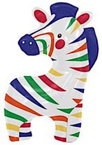 Folieballon - Zebra - 89cm - Zonder vulling