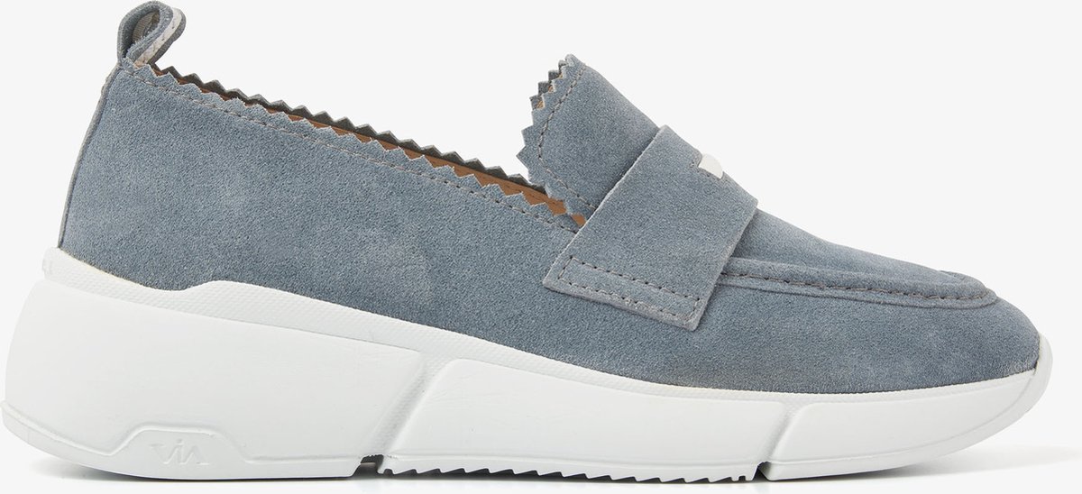 VIA VAI Celina Loavy Loafers dames - Instappers - Blauw - Maat 42 | bol
