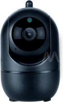 Marviotek Beveiligingscamera | Infrarood Smart Camera | Camera voor binnenhuis | 360° Draaibaar | Zwart