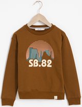 Sissy-Boy - Bruine graphic sweater