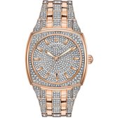 Bulova Phantom Crystal 98B324 Horloge - Staal - Rosékleurig - Ø 40 mm