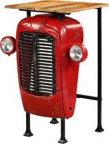 Decoways - Bartafel tractor 60x60x107 cm massief mangohout rood