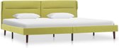 Decoways - Bedframe stof groen 140x200 cm