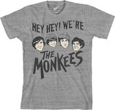 The Monkees Heren Tshirt -2XL- Hey Hey! Grijs