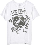 Social Distortion Heren Tshirt -2XL- Speakeasy Checkerboard Wit