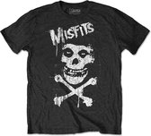 Misfits Heren Tshirt -S- Cross Bones Zwart