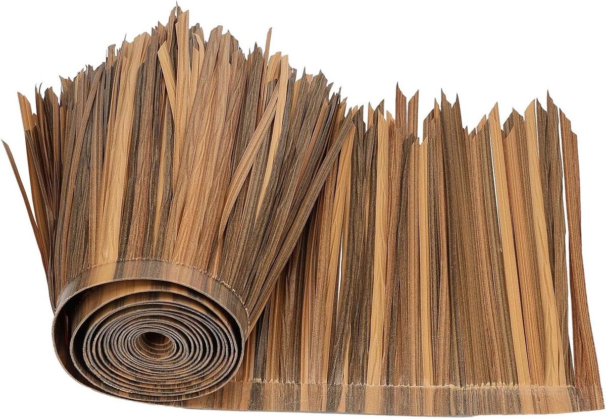 Stro Dak Rieten - Decoratieve Mat - Buiten Hut Decoratie - Levendig Realistisch Uiterlijk - 100x50 cm - Bruin