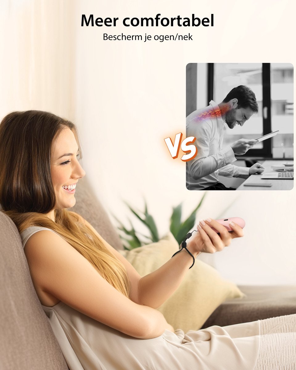 Maxonar Afstandsbediening voor E-reader - Magnetische Kindle Paginadraaiër - Geschikt voor Kindle Paperwhite, Colorsoft - Roze – foto 5