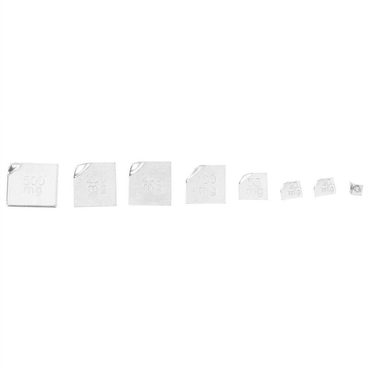 JHUBERS- Kalibratiegewicht 211,1 g - Kalibratiegewichtenset - Gewichtenset met pincet - Toegestane fout +/- 0,003 g - Kunststof koffer - Staal nr. 45