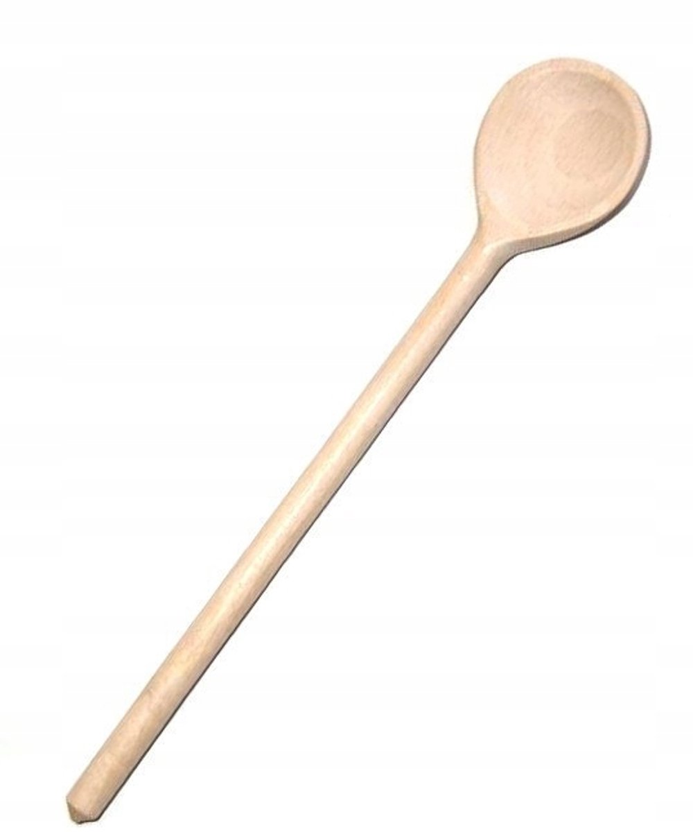 Houten Keukenlepel Rond 25 cm - Duurzaam en Stijlvol