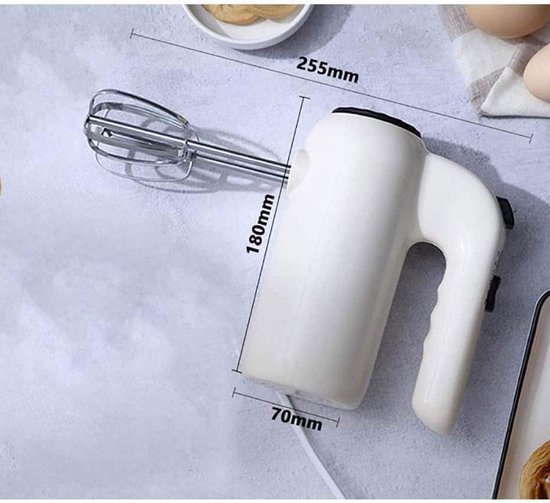 Handmixer - Keukenmixer - Bakken en Mixen - Met Opbergbasis - 200 Watt - Zwart — afbeelding 2