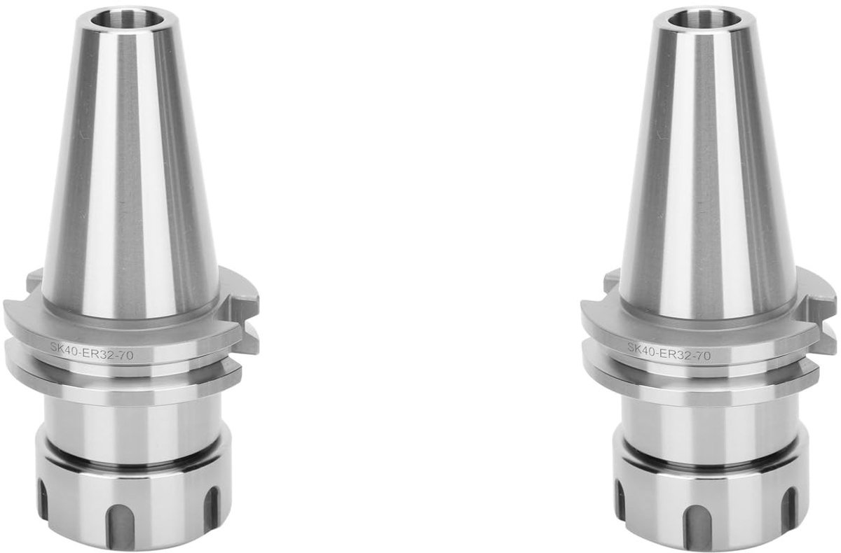 JHUBERS- Freeshouder Hoge Nauwkeurigheid - CNC-freeshouder - SK40-ER32-70 - Klembereik 3-20 mm - Hardheid 58±2 HRC - Lengte 132 mm - Gereedschaphouder