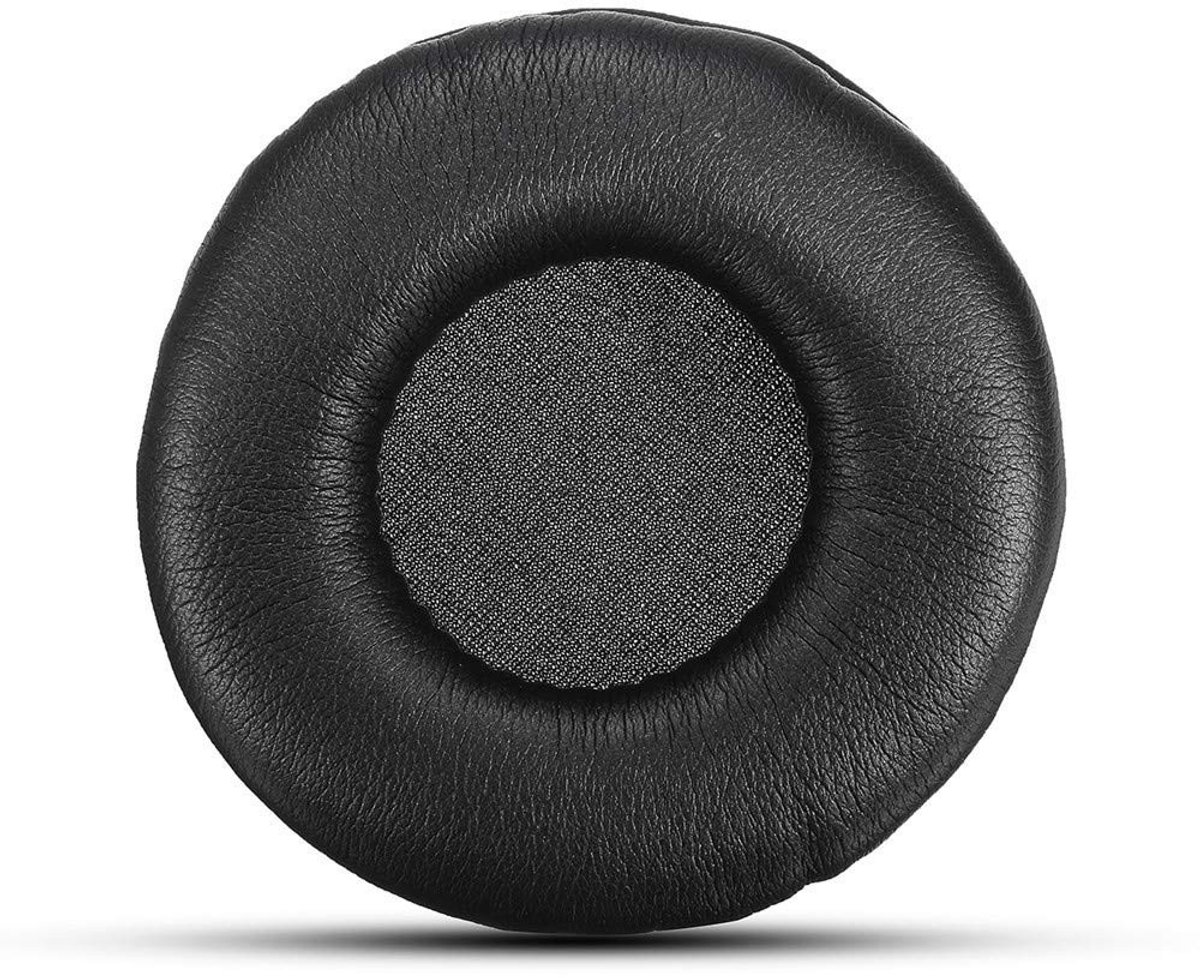 BRENZOOS- Oorkussens Zwart/Wit - 2x Vervangende Oorkussens - Geschikt voor Pioneer HDJ 500 - Schuim/Leer - Dikte 1,5 cm - Verhoogt Geluidskwaliteit - Hoofdtelefoon Oorkussens