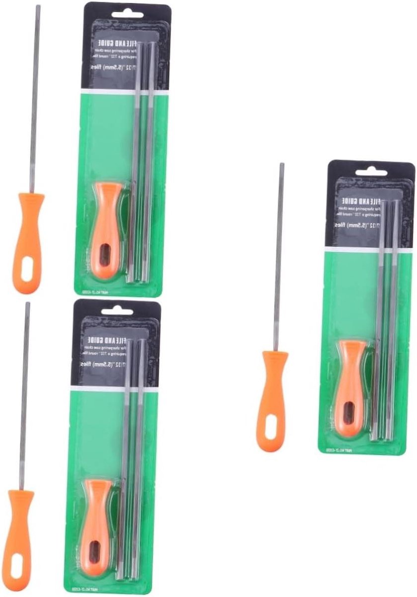 Houtvijlset 3 Stuks - Raspen Set - Houtbewerking Precisie - Ergonomische Handgrepen - 24.5 cm Lengte - Diverse Kleuren