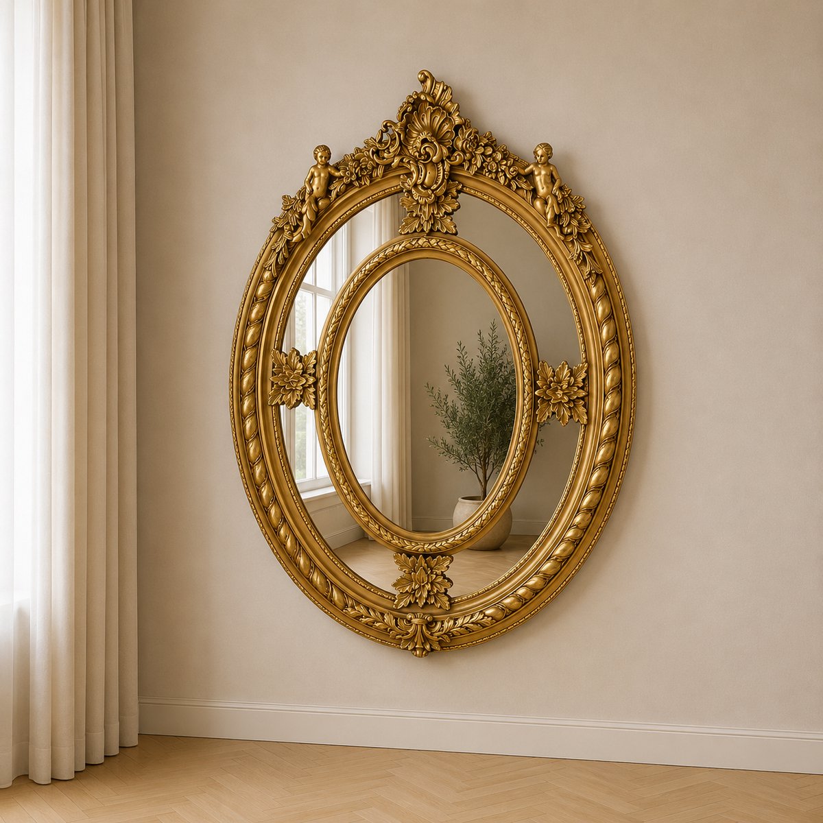 Barok Spiegel Romeo Goud