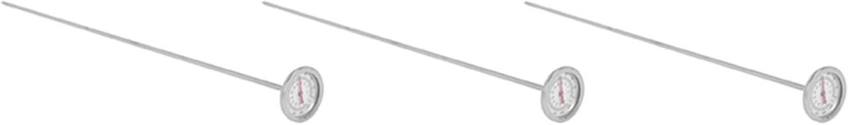 Bodemthermometer Compost - Meetsonde Temperatuur - Compost Temperatuur Meten - Snelle Respons - 50 cm - Zilver