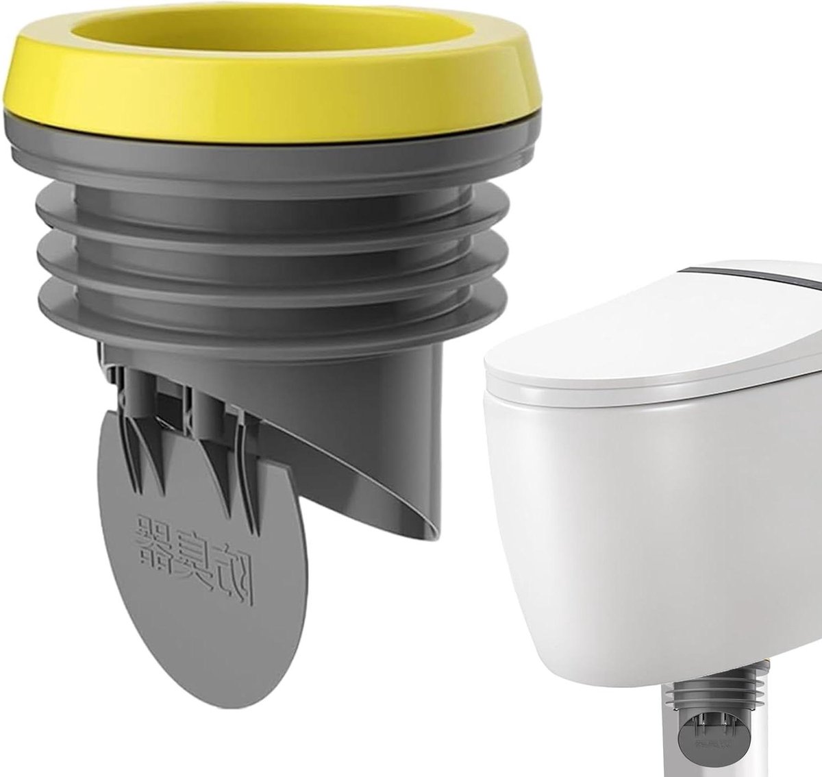 Toilet Flens Afdichting - WC Ring - Lekkage Reparatie - Vochtbestendig Ontwerp - 15x14 cm - Zwart