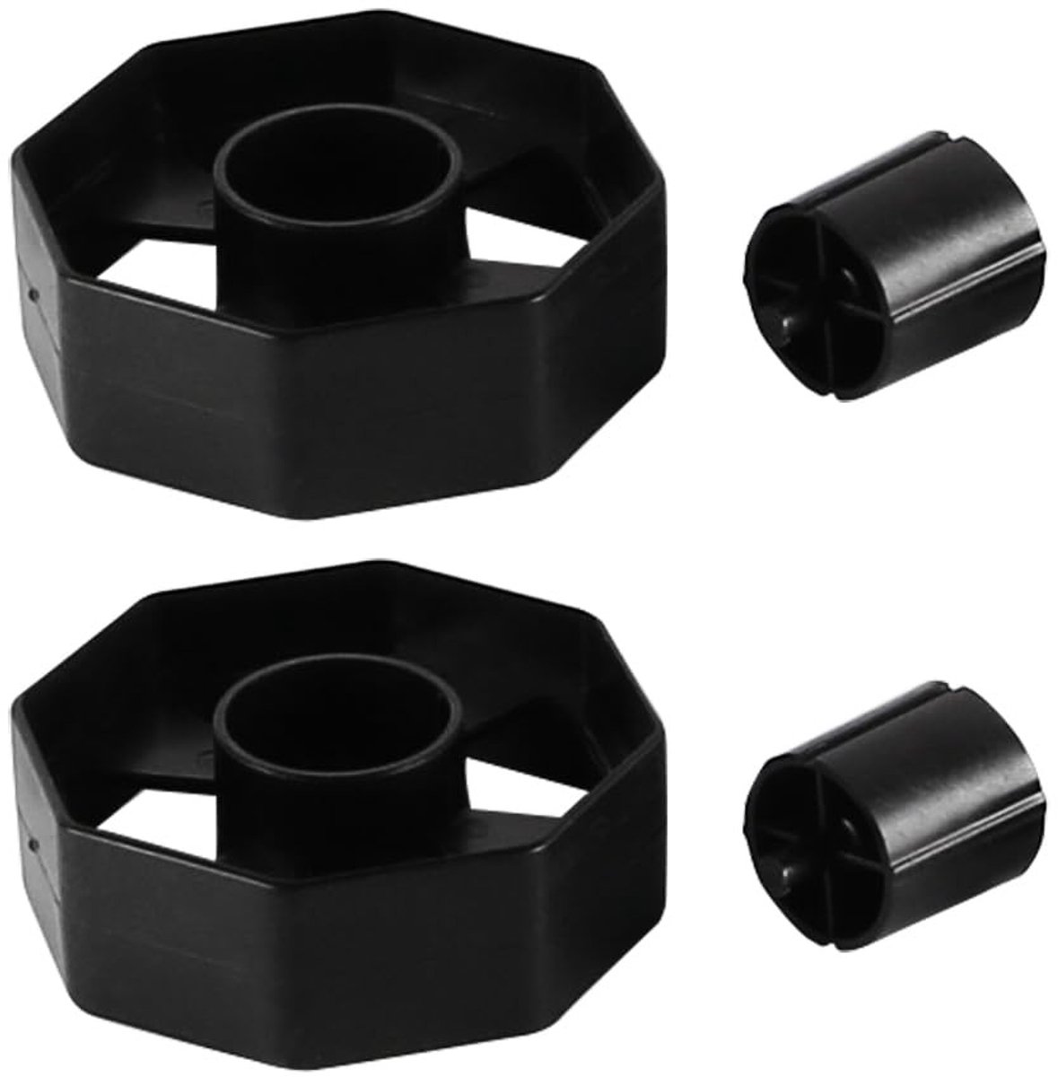 Dailygoods- Tape-dispenseraccessoires 2-delige set - Dispenserwiel - Binnenkern - Duurzaam materiaal - Eenvoudige installatie - Afmetingen 70 x 25mm