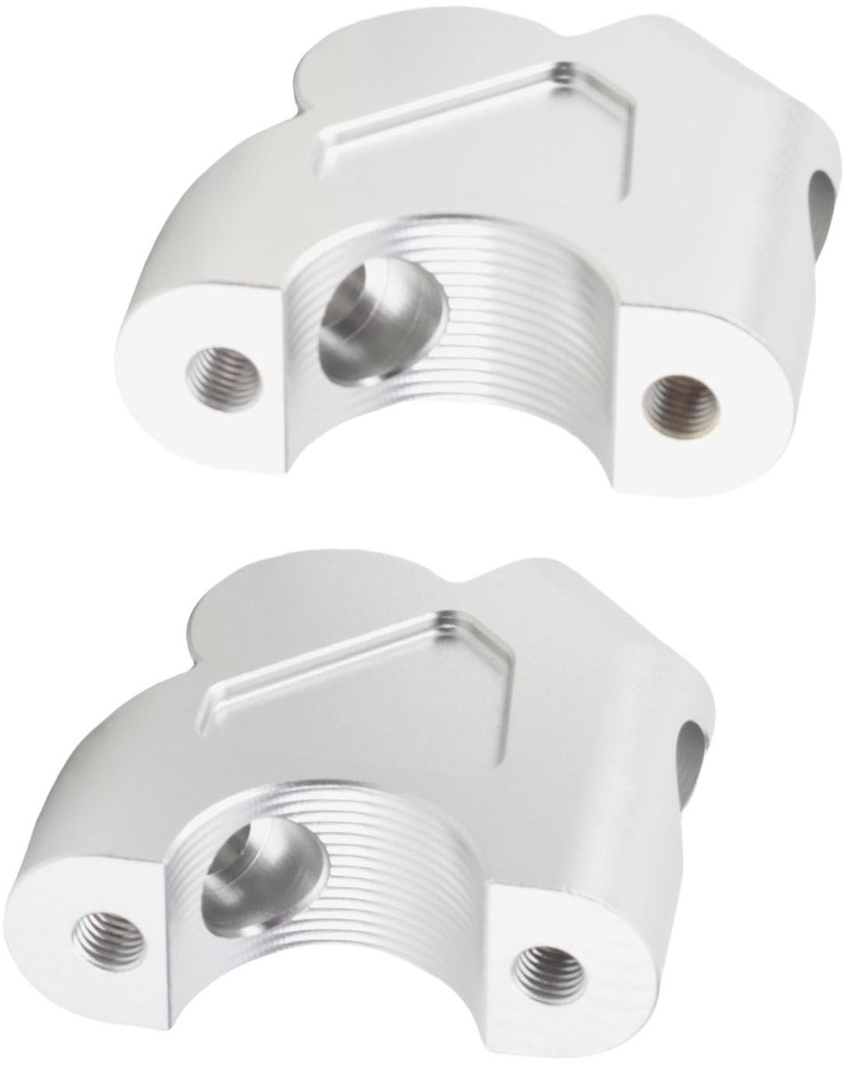 Dailygoods- Handlebar Riser 30 Mm Verhoging - Achteruitverschuiving 25 Mm - CNC Aluminium - Corrosiebestendig - Geschikt voor R1200GS/R1250GS - Comfortabele Rijhouding - Motorcycle Riser