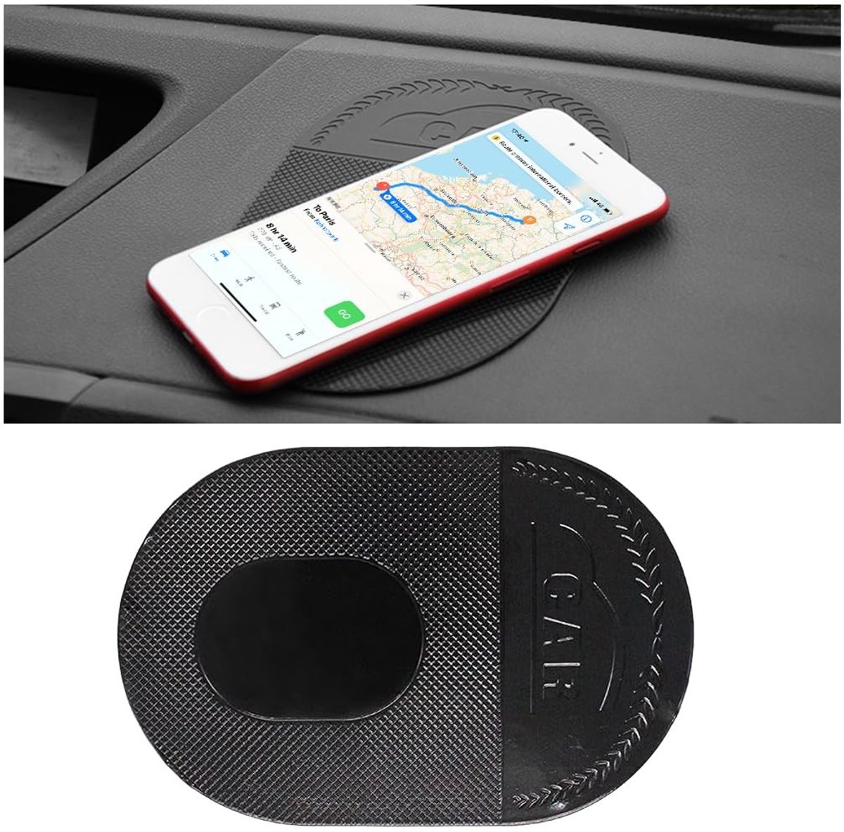 Dailygoods- Dashboardmat Antislip - Silicone - 18x12cm - Universeel - Antislipmat voor Auto - Bevestigen van Accessoires