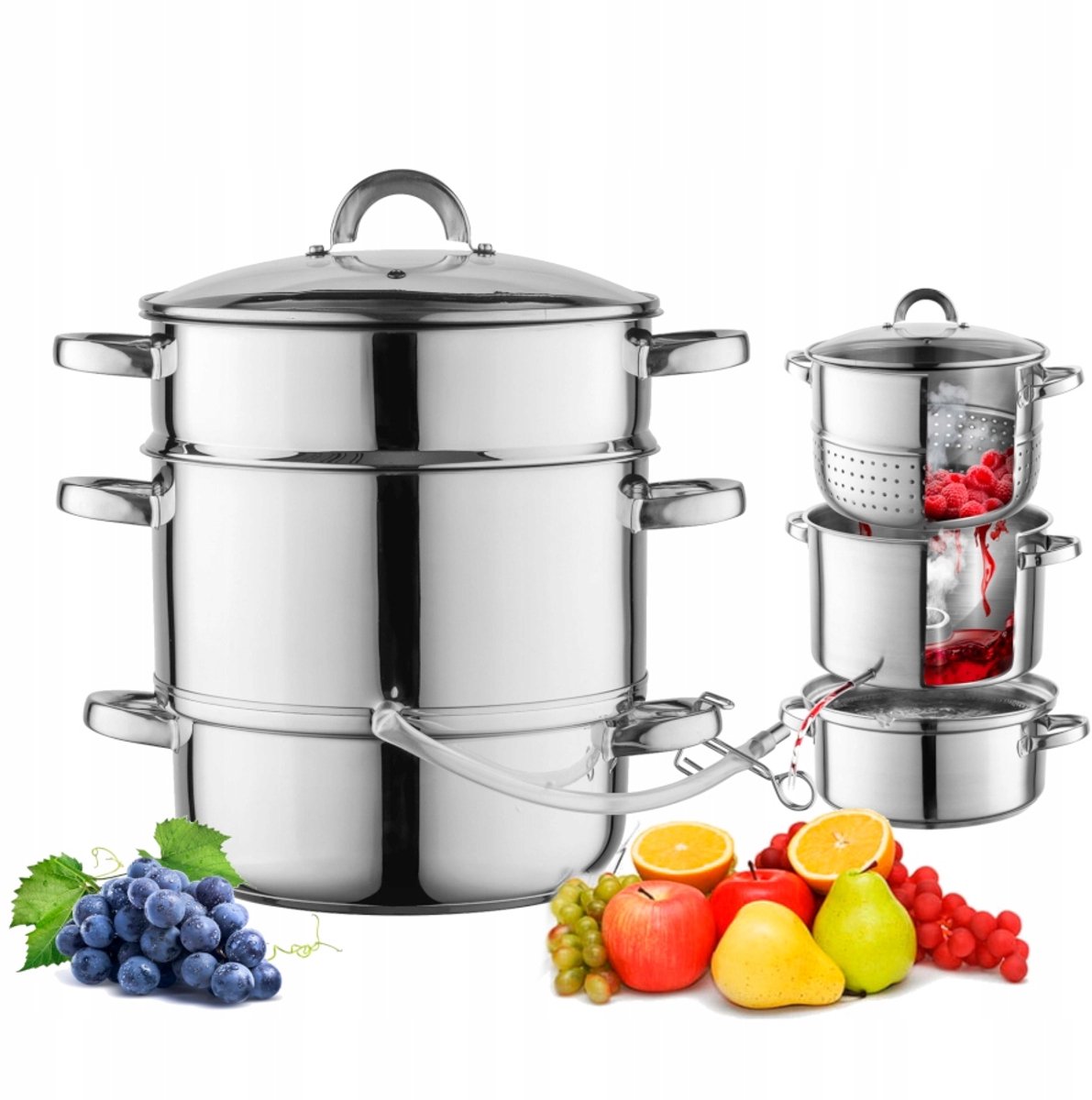 Florina Stoompan/Sokmaker 5L Inox - Geschikt voor Inductie