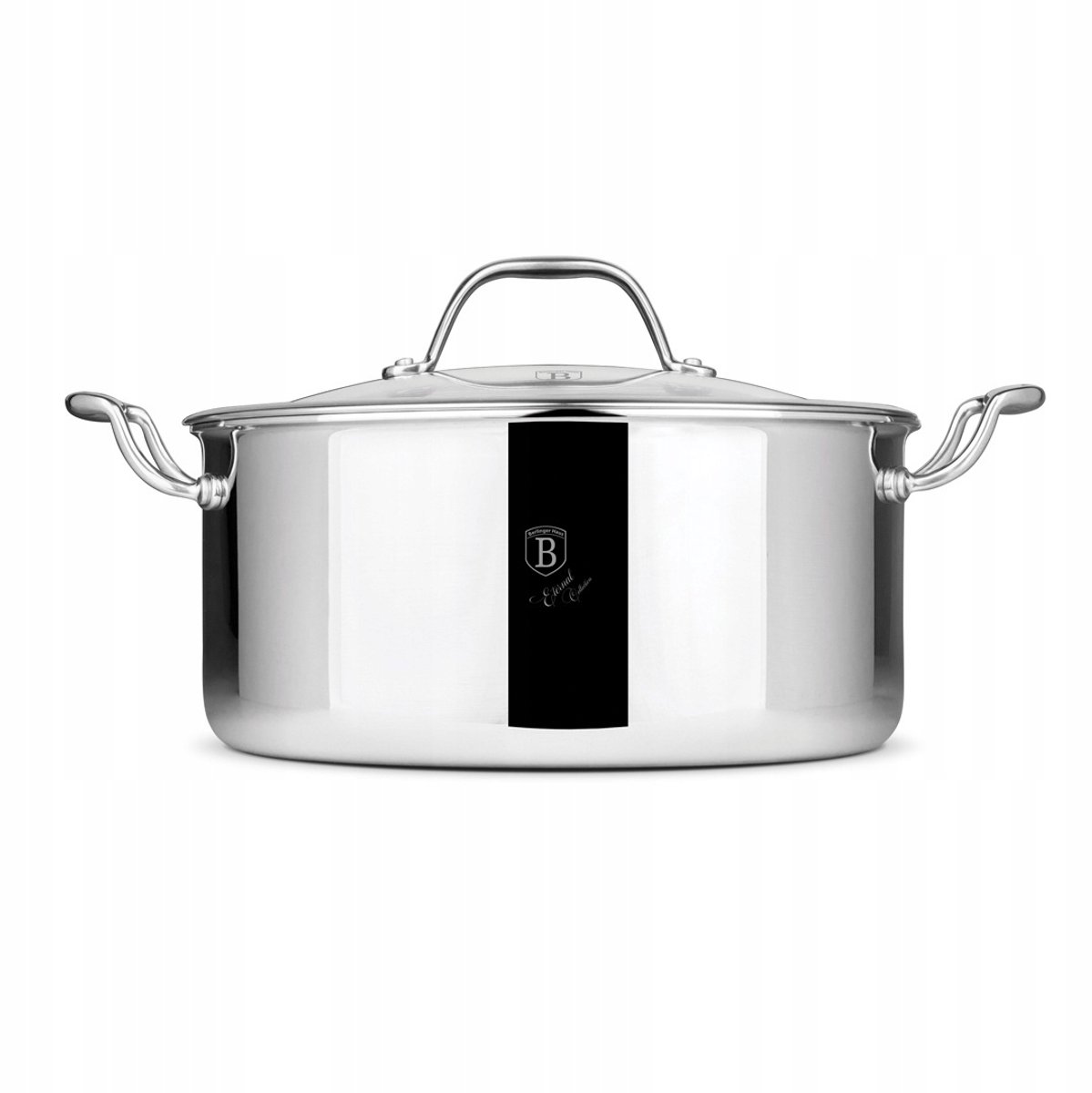BerlingerHaus Braadpan 24 cm Eeuwige RVS met Antiaanbaklaag
