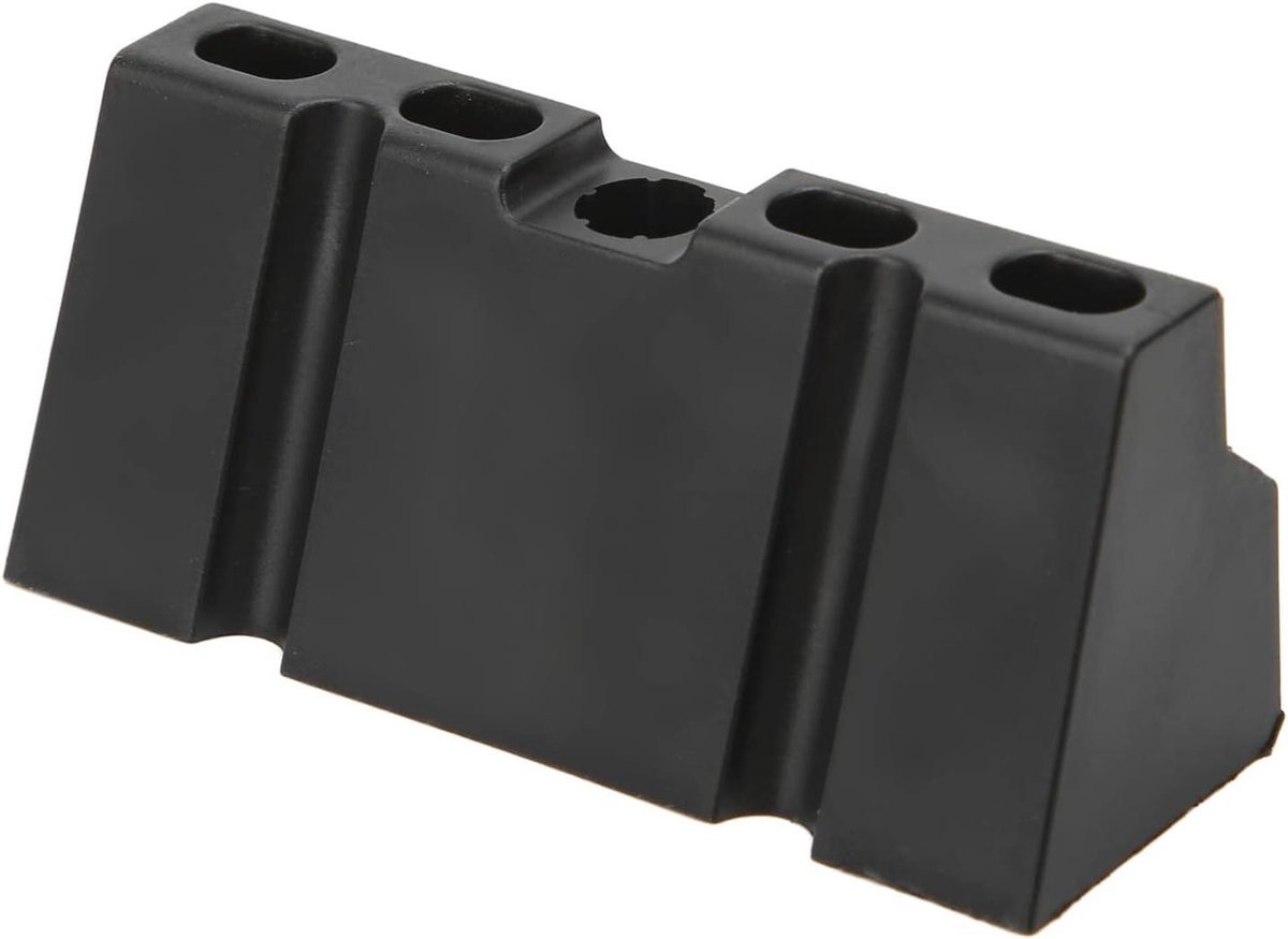 Batterijhouder Set - Accuklem Bevestiging - Voertuig Onderhoud - Duurzaam Aluminium ABS - 14 x 13 x 3 cm - Zwart