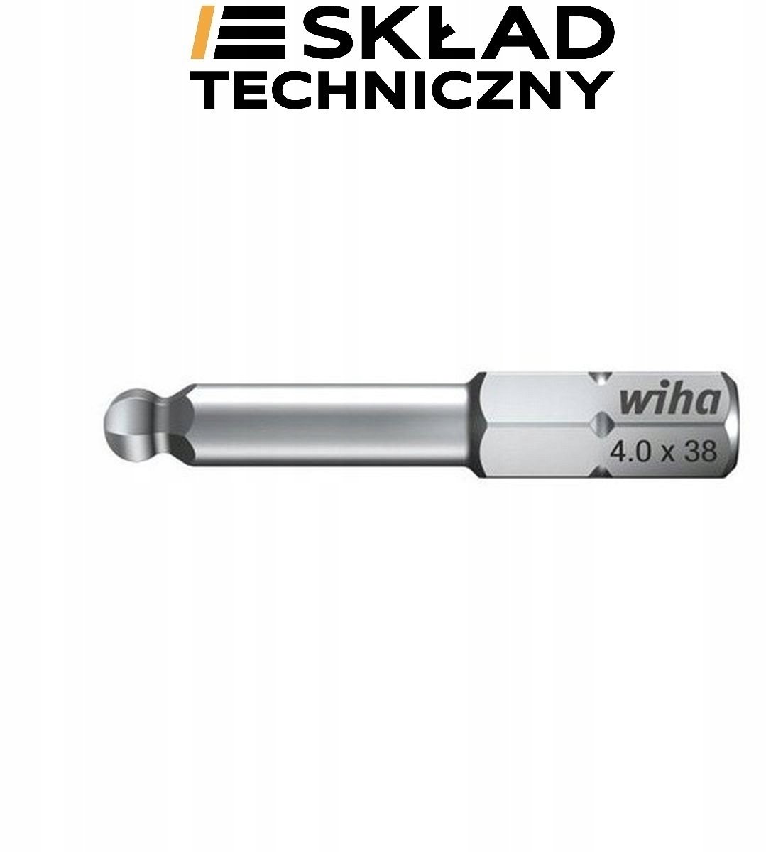 Wiha Bit Standard 38mm (¼″) Zeskantkogelkop 4.0mm - 01738