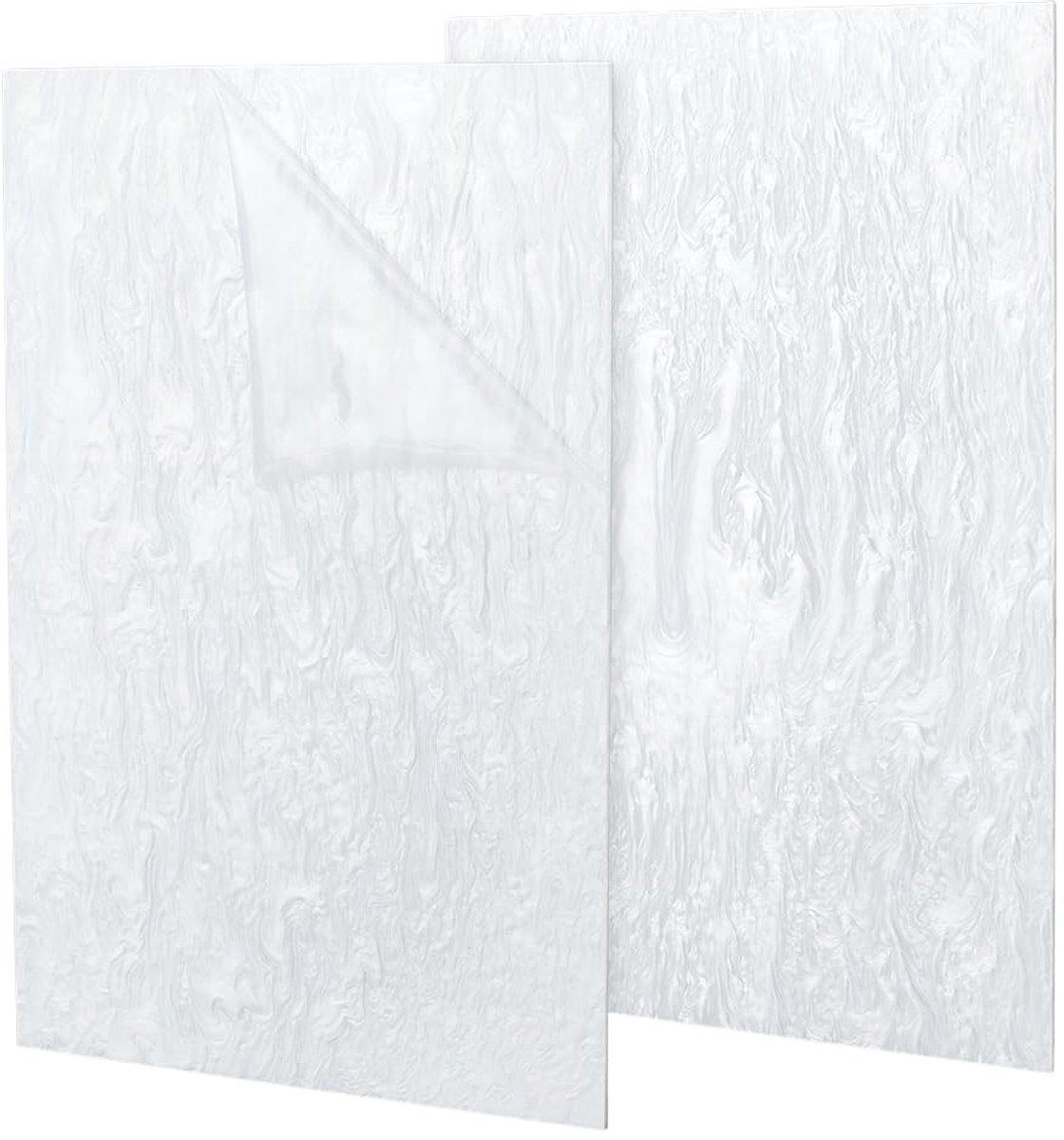 Dailygoods- Acryl Vellen 2 Stuks - 30 x 20 cm - 3 mm Dikte - Pareleffect - Golvend Patroon - Schokbestendig - Voor Graveren en Handwerk - Acrylplaat