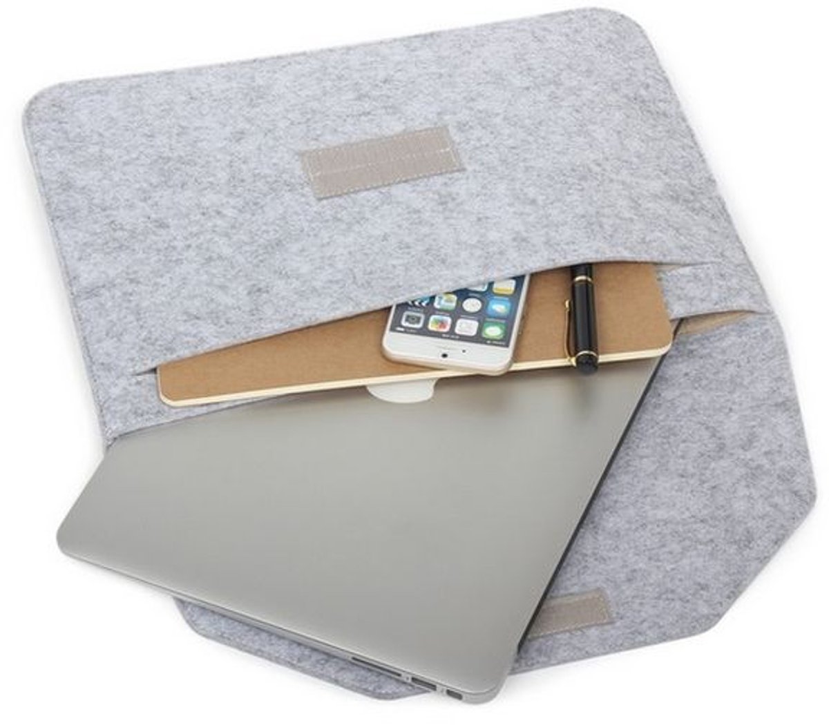 Lichtgrijs Vilt Etui voor MacBook Air 11" (2010-2016)