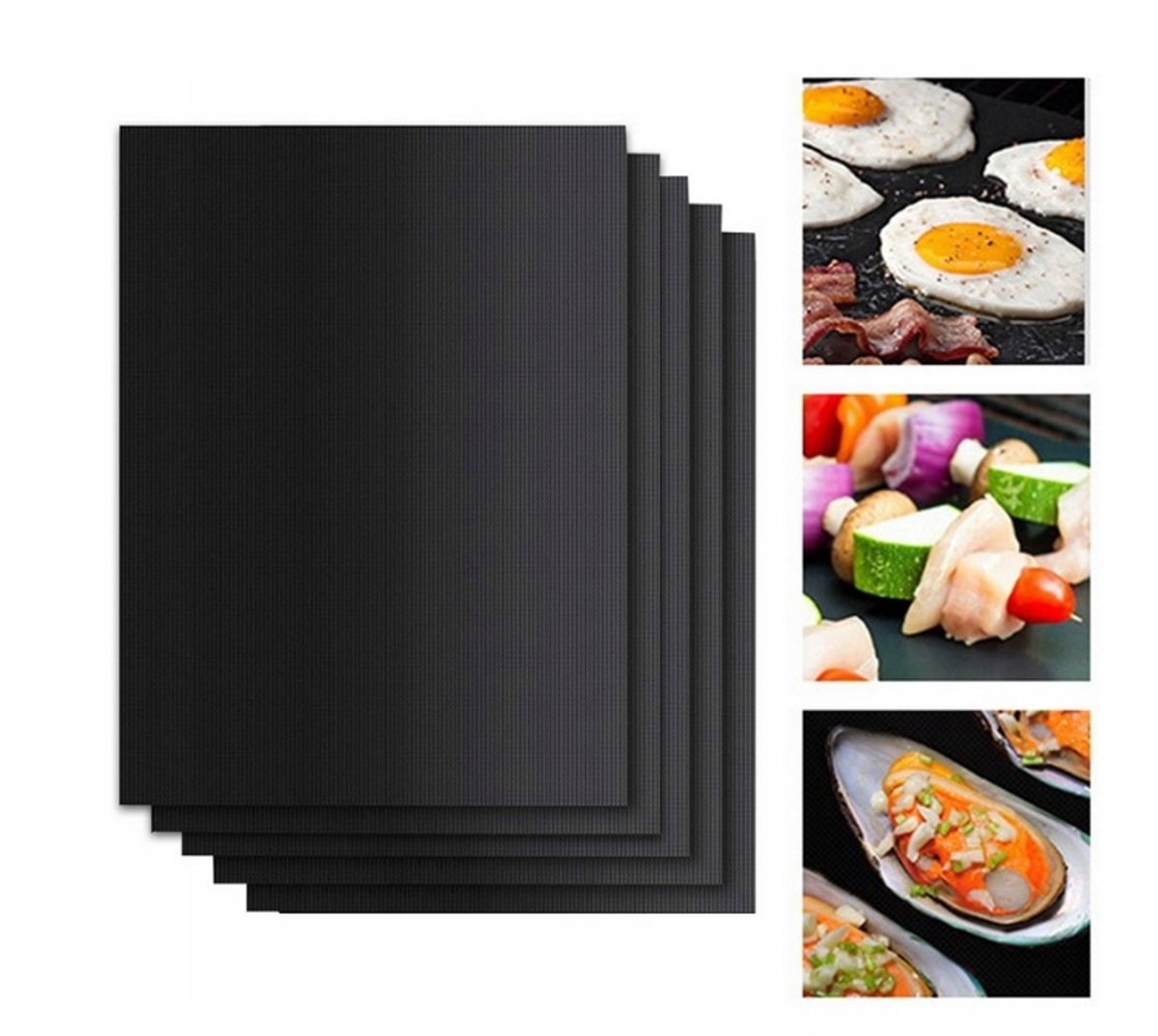 4x Teflon Grillmat - Bakken, Grillen & Braden - Herbruikbaar