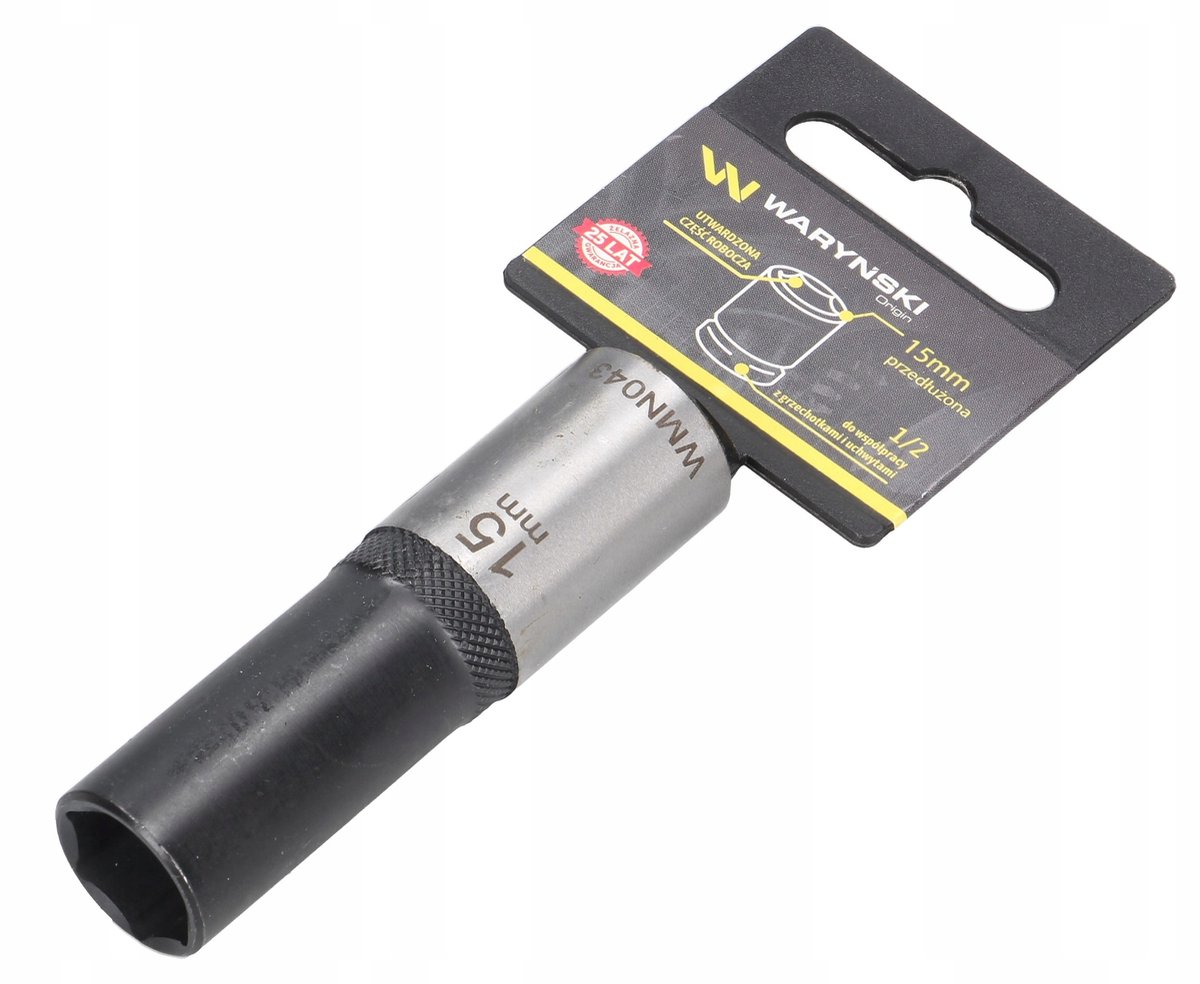 Dopsleutel 1/2" 15 mm Lang - 6-kant - Waryński