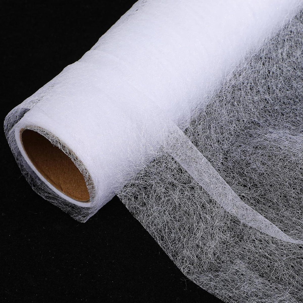 Strijkvlies Versterking - Opstrijkbare Vliesstof - Stoffen Verbinden - Dubbelzijdig Hechtend - 30 cm x 9 m - Wit