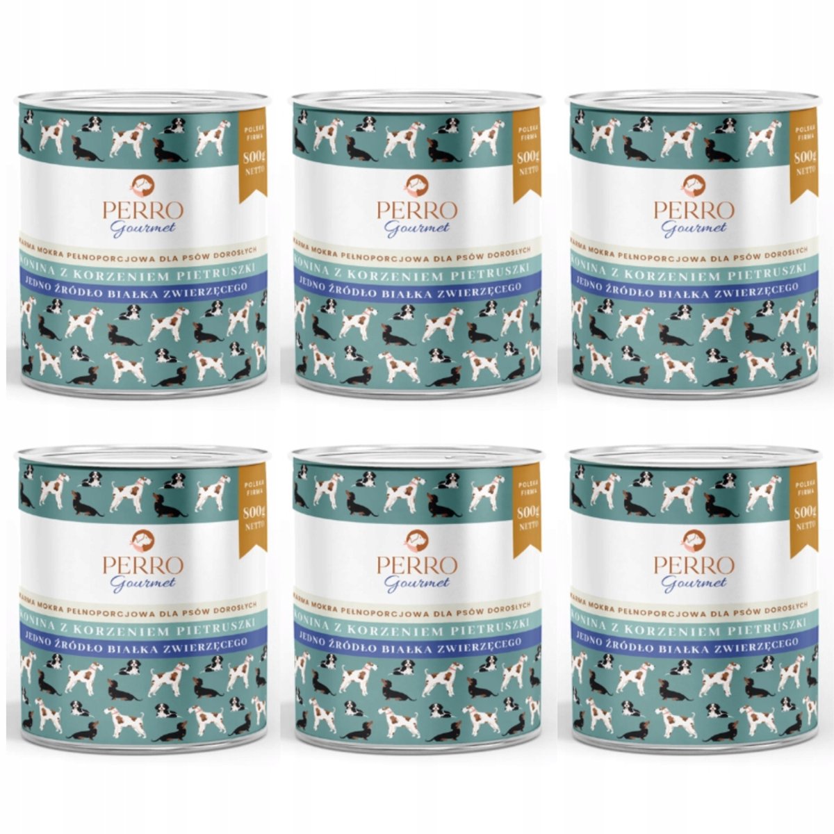 Perro PERRO Gourmet - Hondenvoer - Konina - Pietruszka - 4800g