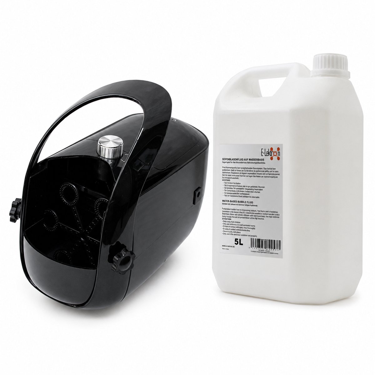 E-Lektron B100 bellenblaasmachine met 5 liter vloeistof - Draagbaar en op batterijen