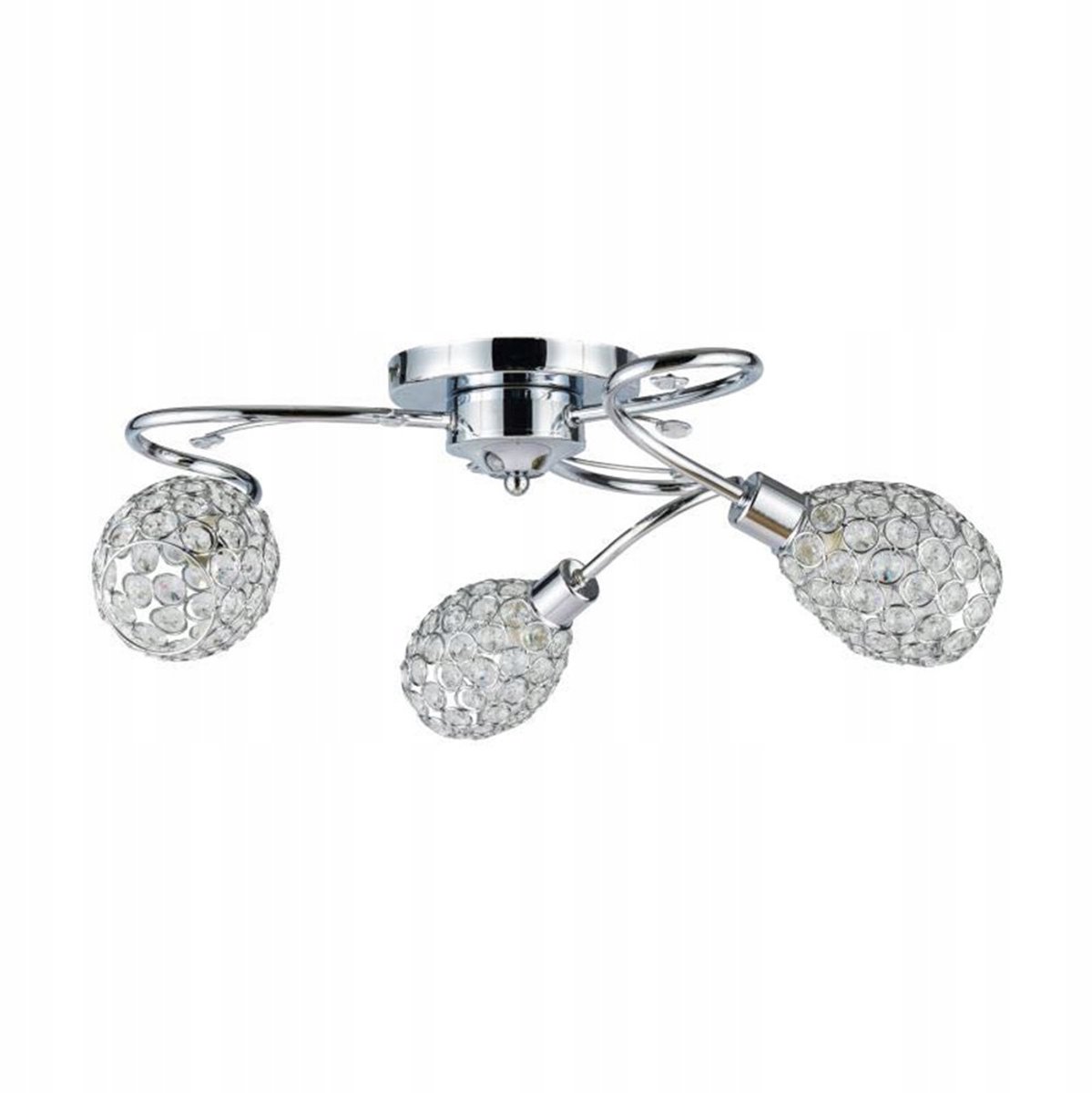 STELLA Plafondlamp Glamour 3xE14 Chroom Ø 59 cm