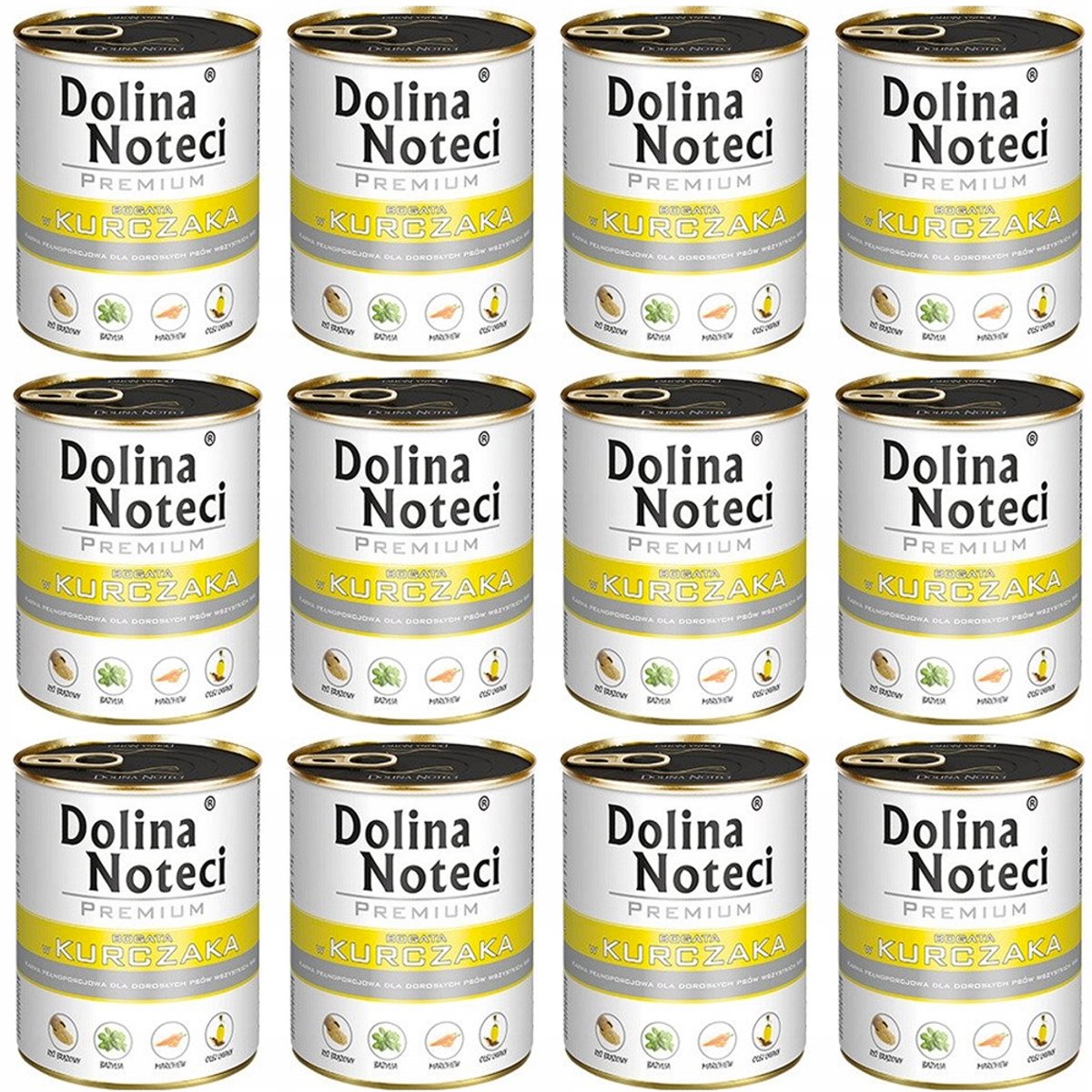 Dolina Noteci Dolina Noteci - Premium Hondennatvoer - Kip - 800g - 12 Stuks