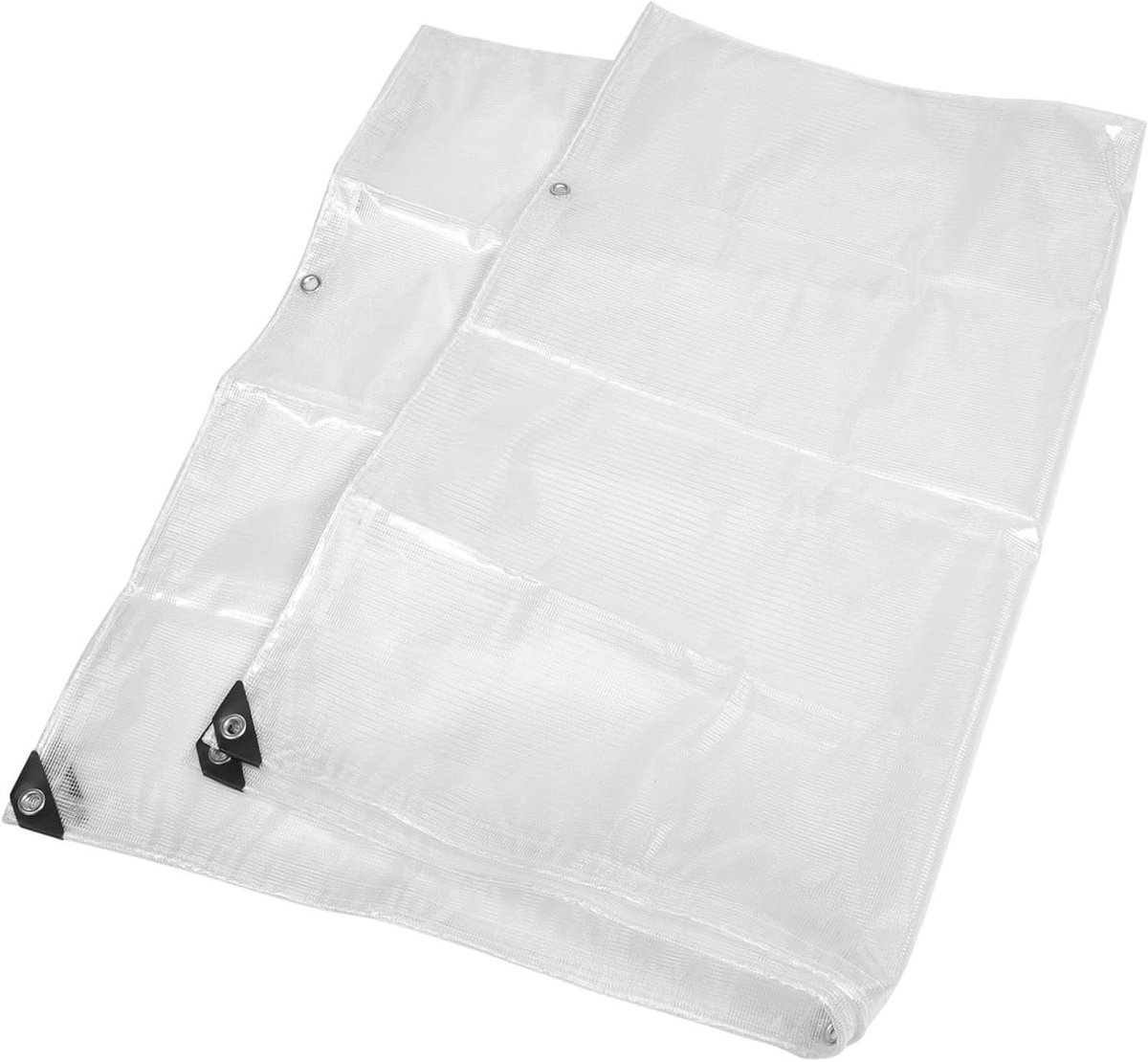 Kampeerzeil - Waterdichte tarp - Bescherming buiten - Scheurvast PVC - 200x150 cm - Transparant