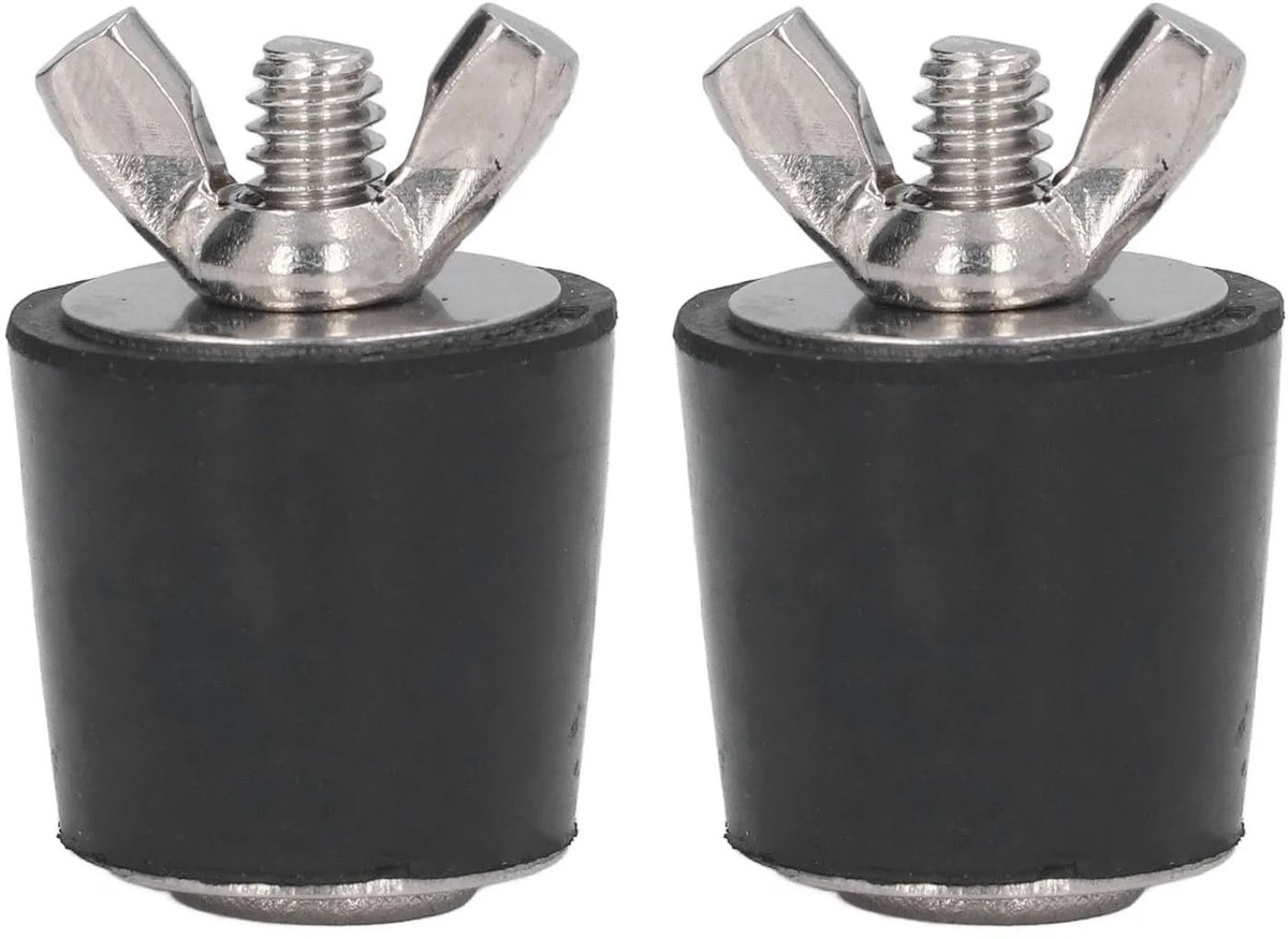Dailygoods- Winterpluggen 2 Stuks - Robuuste Rubber Pluggen - 25mm Zwembad Winteruitbreidingspluggen - Antivriespluggen - Buisstop voor Skimmers - Bescherming tegen Winterse Schade - Zwembadplug