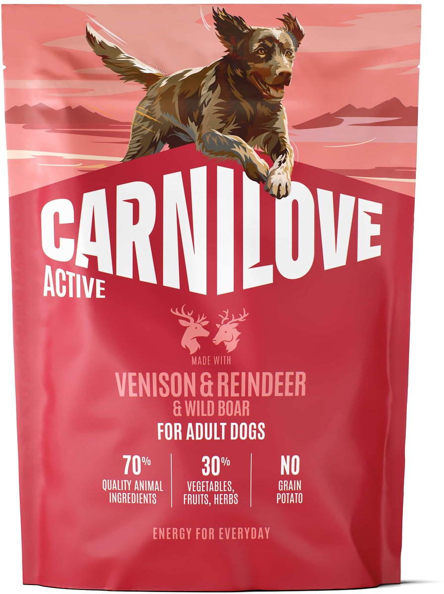 Carnilove 1,5 kg Carnilove active adult all breeds venison / reindeer / wild boar hondenvoer