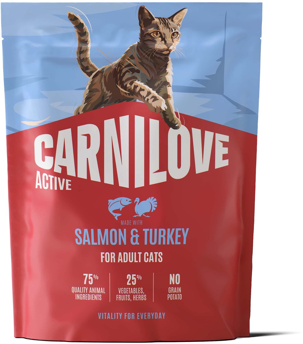 CARNILOVE ACTIVE - Cat - Salmon & Turkey for Adult All Breeds 400g