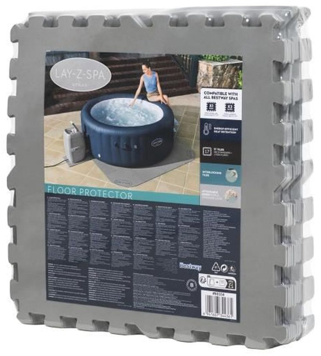 Lay-Z-Spa 60334 Zwembadbodem Beschermer Transparant 196x196cm