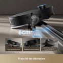 Robotstofzuiger die 4,2 cm verticale treden en U-vormige meubels opruimt, en drempels van 4 cm overschrijdt.