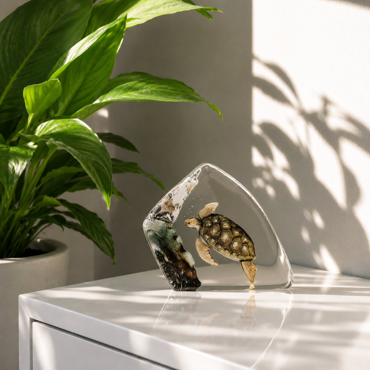 Mats Jonasson Schildpad Glas - Diverse Kleuren - Voor Binnen - Staand