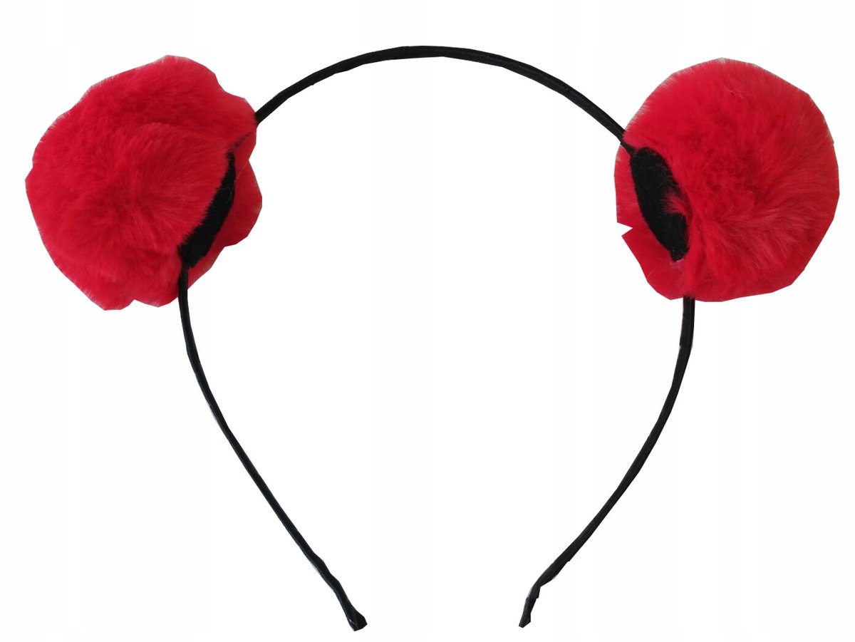 Modieuze haarband met pompons - diverse kleuren