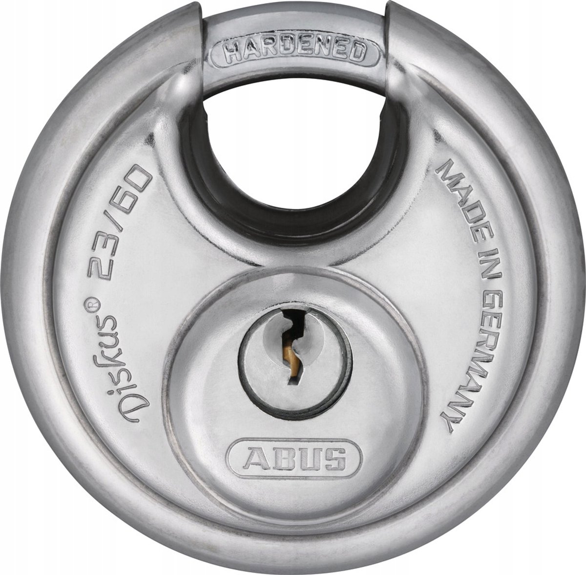 ABUS Diskus 23/60 Hangslot - Roestvrij Staal, Één Sleutel Systeem