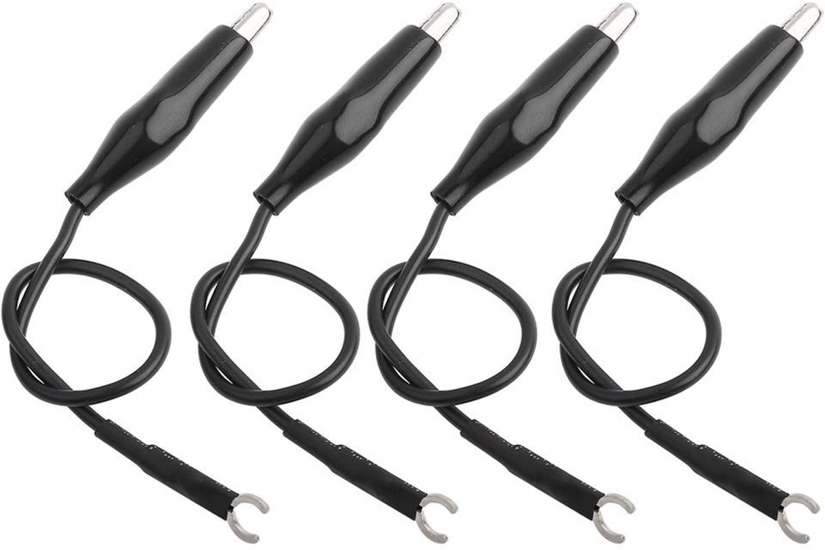Dailygoods - 4 Stuks Oscilloscoop Aardingsdraad Kabel voor Betrouwbare Verbindingen