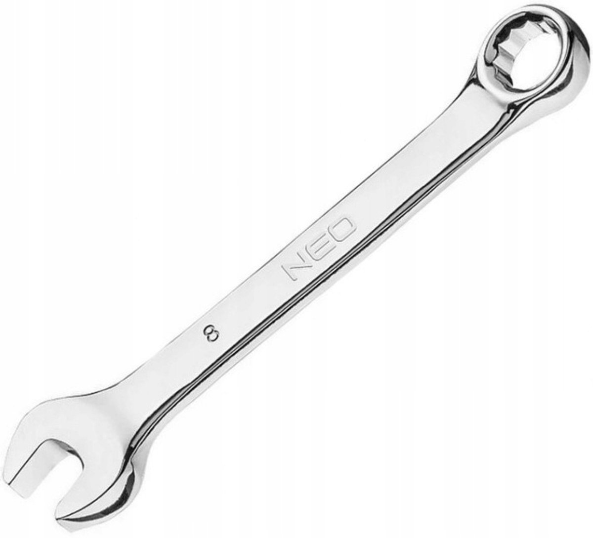 NEO Ringdopsleutel 8 mm x 90 mm - Chroom vanadium staal