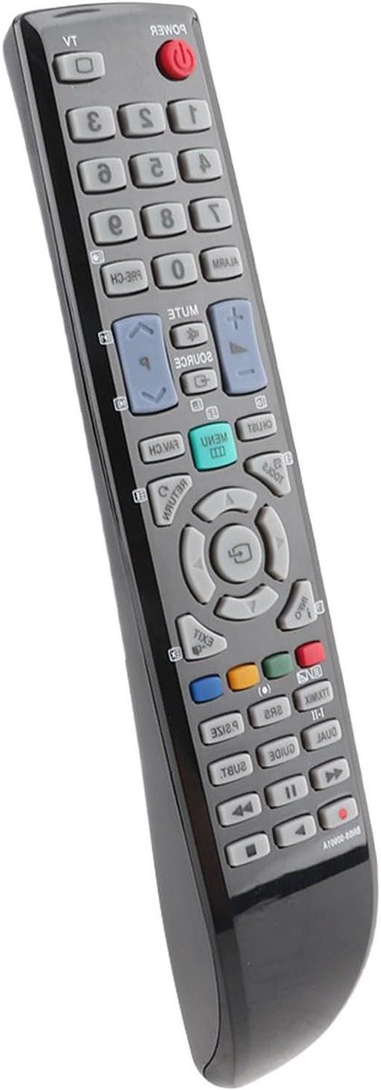 Universele Afstandsbediening - TV Controller - TV Bediening - Geen Programmering Nodig - 10m Bereik - Zwart
